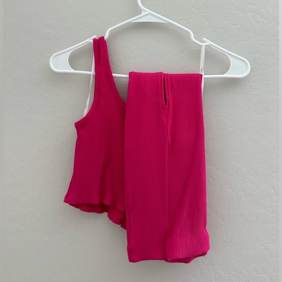 Lulu’s Phenomenal Style Magenta One-Shoulder Two-Piece Midi Dress - Picture 7 of 7